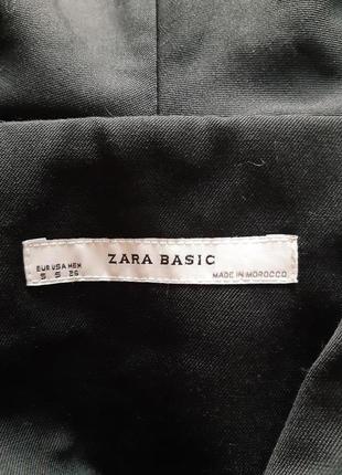 Распродажа! базовое, чёрное платье с воротничком, шерсть zara6 фото