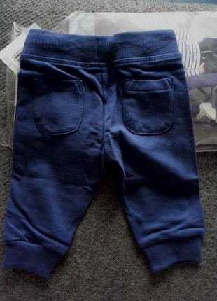 Комплект 2 шт. штаны джоггеры утепленные impidimpi германия, 62/68 см3 фото
