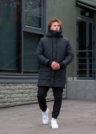 Зимняя мужская удлиненная куртка1 фото
