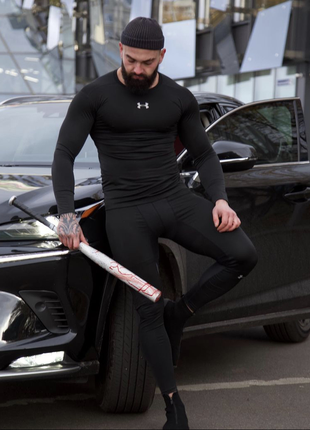 Чоловічий компресійний костюм under armour 3в1 : рашгард3 фото