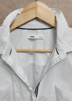 Классическая белая рубашка, офисная рубашка, рубашка.2 фото