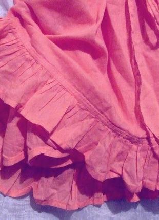 Майка лето розового  цвета с кружевом. нежный батистовый топ на бретельках .3 фото