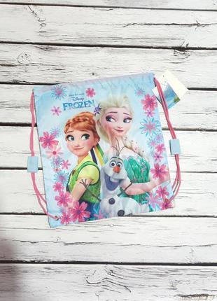 Рюкзак сумка мішок для сменки змінного взуття холодне серце frozen для дівчинки