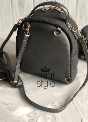 Рюкзак сумка трендовый рюкзачек cross-body кросс боди david jones4 фото