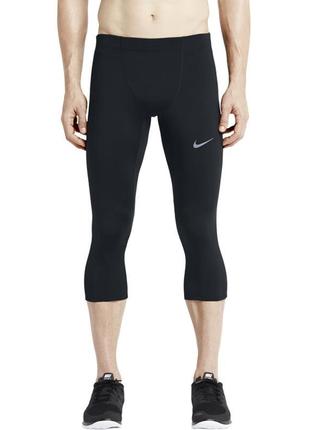 Тайтсы для бега nike tech 3\4 tight l /7399/3 фото