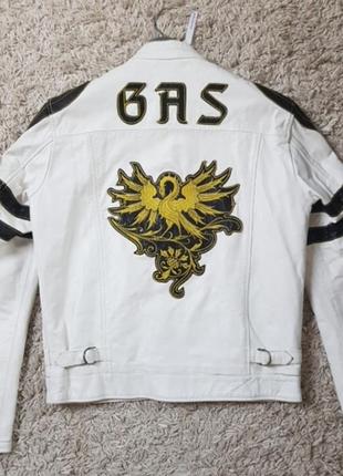 Gas кожаная курточка s,m,l,xl2 фото