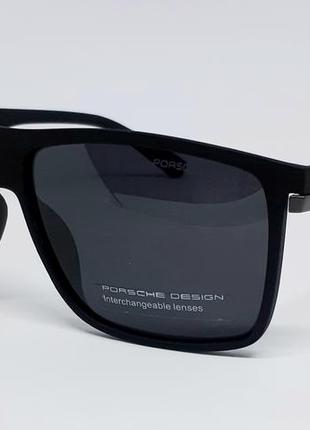 Porsche design чоловічі сонцезахисні окуляри чорні матові поляризовані