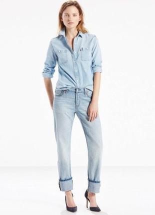 Levi's women's 501 foamy blue оригінал розмір 31  джинси жіночі на ґудзиках левіс