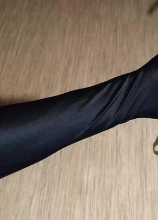 Перчатки черные атлас атласные винтаж винтажные ретро оперные высокие длинные выше локтя6 фото