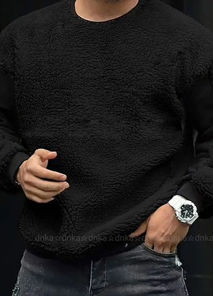 Світшот, худі чоловіче плюш тедді 2 кольори 50-56 razg802-802-41695tве