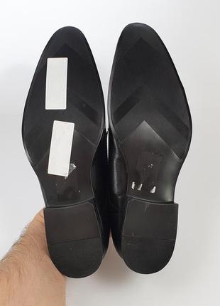 Чорні шкіряні туфлі5 фото