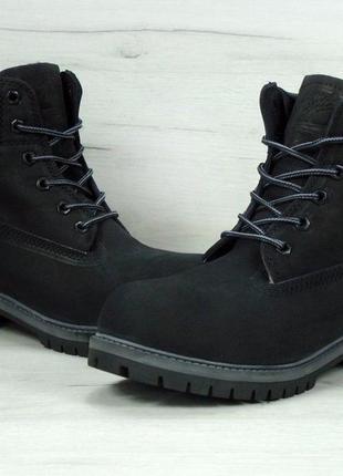 Ботинки в стиле timberland женские зимние черные  36 37 41 размеры