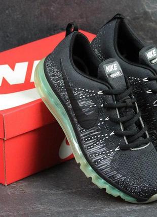 Кроссовки мужские nike air max 2017 текстильные повседневные удобные кросовки в стиле найк с зеленой подошвой