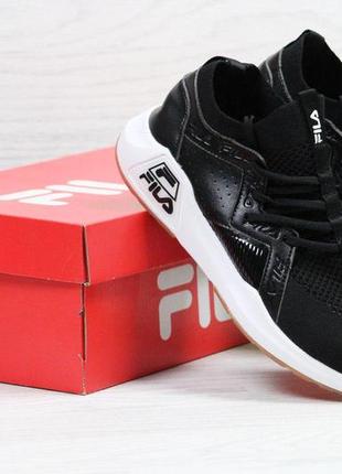Кроссовки мужские fila летние текстильные кросы в стиле фила черные с ...