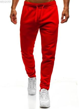 Мужские красные штаны хлопковые повседневные штаны красного цвета