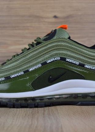 Кросівки чоловічі nike air max 97 весняні шкіряні якісні молодіжні зелені крос в стилі найк4 фото