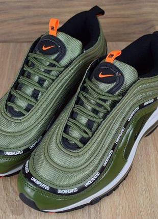 Кроссовки мужские nike air max 97 весенние кожаные качественные молодежные зеленые кросы в стиле найк3 фото