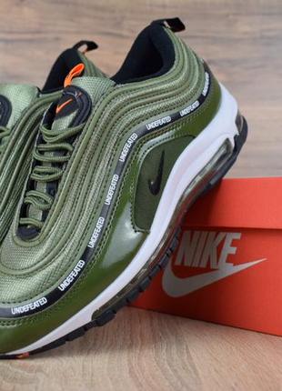 Кросівки чоловічі nike air max 97 весняні шкіряні якісні молодіжні зелені крос в стилі найк1 фото