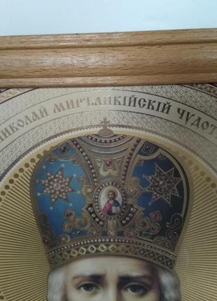 Ікона николай мирликийский чудотворец 36,5 х 30,5 см2 фото