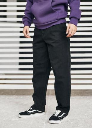 Джинсы мужские ретро молодежные стильные джинсовые штаны черного цвета