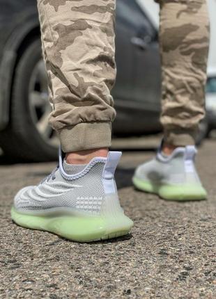 Серые мужские кроссовки летние текстильные повседневные кроссовки серого цвета с...