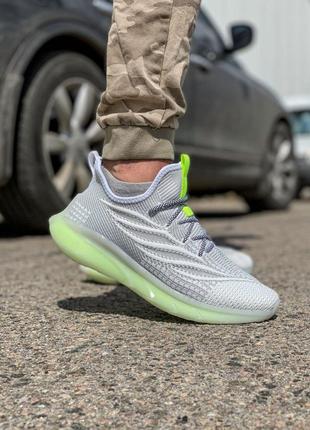 Серые мужские кроссовки летние текстильные повседневные кроссовки серого цвета с...