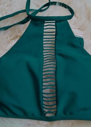 Купальник в модному смарагдовому кольорі3 фото