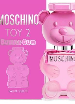 Оригинальный moschino toy 2 bubble gum 100 ml (москино той 2 бабл гам ) туалетная вода1 фото