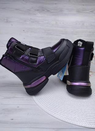Зимние термо - ботинки для девочки 💫 термочижки подростковые fashion том.м - дутики6 фото