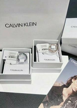 Кольцо двойное calvin klein, premium lux