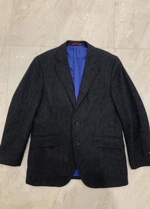 Пиджак gant блейзер жакет шерстяной шерстяной серый1 фото