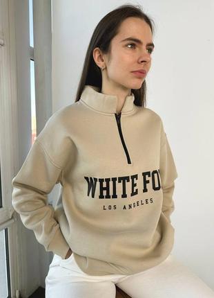 Свитшот «white fox»5 фото