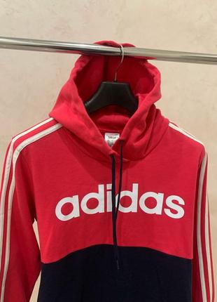 Худи кофта adidas свитшот спортивная розовая2 фото