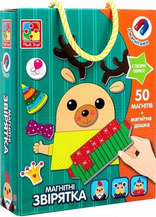 Магнитная игра vladi toys звірятка (укр) (vt3702-16)