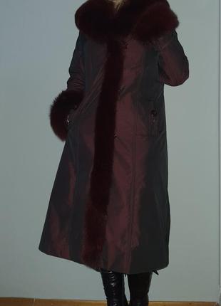 Зимове пальто з хутром