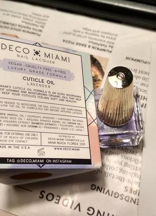 Натуральное органическое масло для кутикулы маникюр педикюр deco miami cuticle oil4 фото
