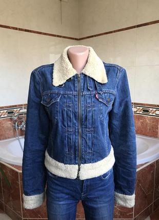 Оригинальная джинсовая шерпа левайс levis sherpa denim coat