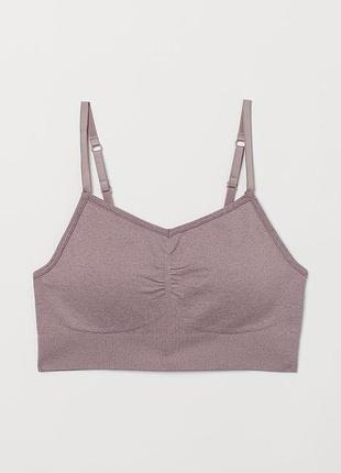S / спортивний безшовний бюстгальтер бюст для спорту топ топік h&m