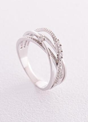 Золотое кольцо с бриллиантами кб0178са