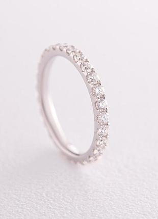 Золотое кольцо с дорожкой камней (бриллианты) 
кб0427mi1 фото