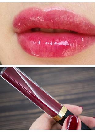 Chanel rouge coco gloss # 766 (caractere) -зволожуючий блиск ультраглянцевый3 фото