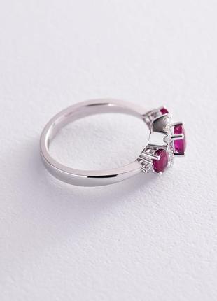 Золотое кольцо с рубинами и бриллиантами 
dr13935rcha3 фото