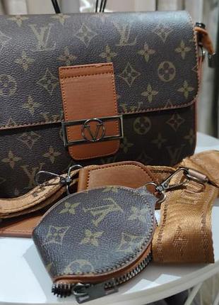 Сумка 3 в 1 в стиле louis vuitton