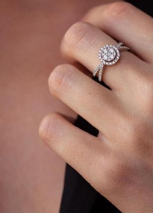 Золотое кольцо с бриллиантами stark3462 фото