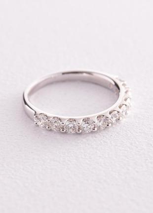 Золотое кольцо с дорожкой камней (бриллианты) 
кб0440cha3 фото