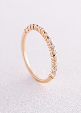 Золотое кольцо с дорожкой камней (бриллианты) 
кб0463ca1 фото