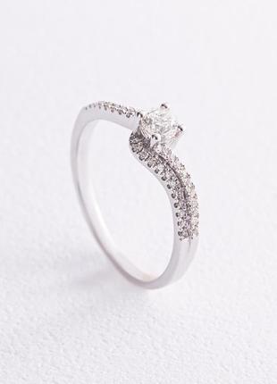 Золотое помолвочное кольцо с бриллиантами 
к252са