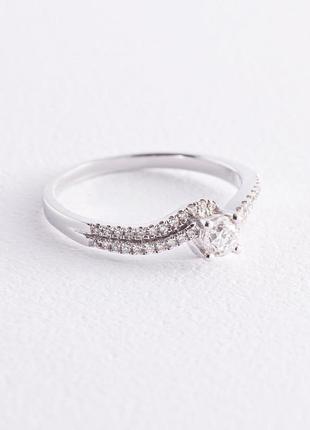 Золотое помолвочное кольцо с бриллиантами 
к252са3 фото