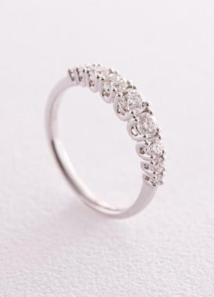 Кольцо в белом золоте с бриллианты кб0428nl1 фото