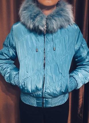 Куртка зимняя с капюшоном saint wish, пуховик, рост 145-168 см, xxs xs